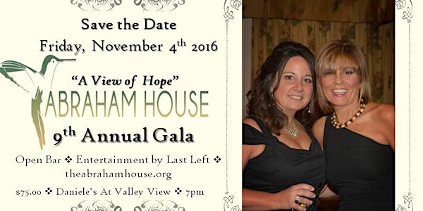 2015 Abraham House "A View of Hope" Gala