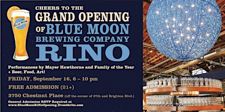 Blue Moon Brewery RiNo Grand Opening primary image