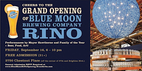 Blue Moon Brewery RiNo Grand Opening