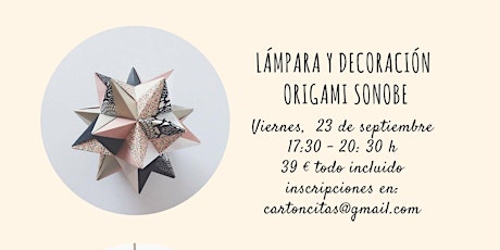 Imagen principal de Lámparas y decoración con sonobe origami