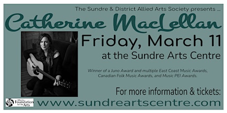 Catherine MacLellan at the Sundre Arts Centre