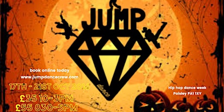 Halloween Hip Hop Dance Oct Week 10-3pm or 830-5pm (17th-21st Oct 2016) primary image