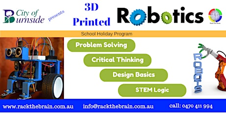 3D Printed Robotics Workshop - 5 sessions (8+ yrs) primary image
