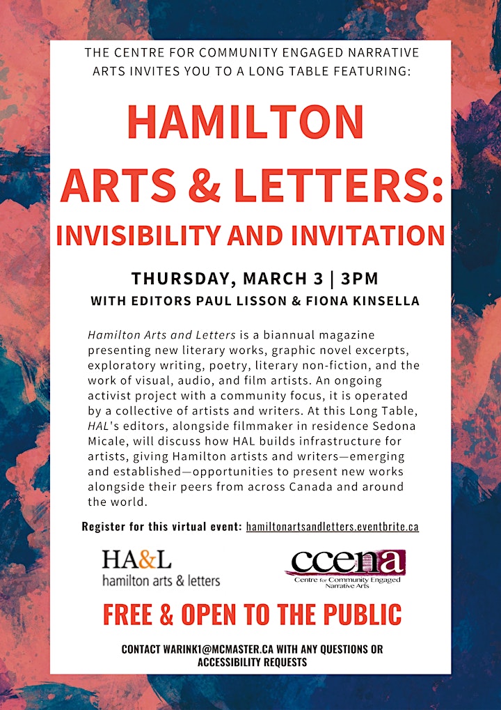 Long Table featuring Hamilton Arts & Letters image