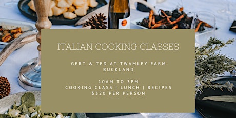 Italian Cooking Classes tickets