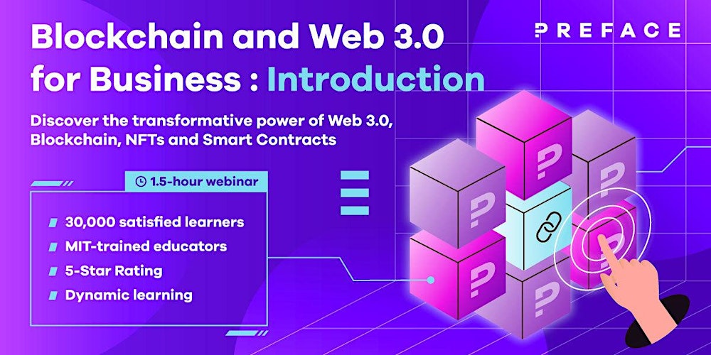 Blockchain and Web 3.0 for Business: Introduction | Online I Tickets, Tue  22 Mar 2022 at 19:00 | Eventbrite