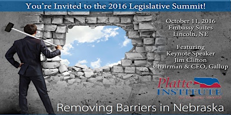 Platte Institute 2016 Legislative Summit: Removing Barriers in Nebraska primary image