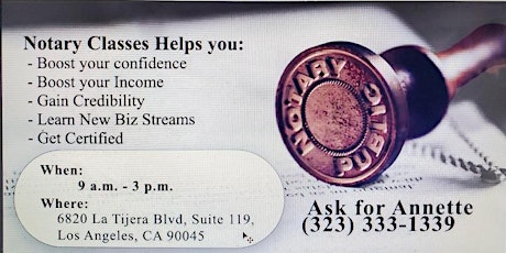 BECOME A NOTARY PUBLIC WITHN A MONTH/MAKE EXTRA INCOME tickets
