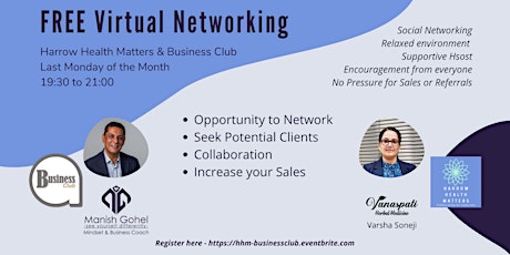 Networking with Harrow Health Matters &  Business Club tickets