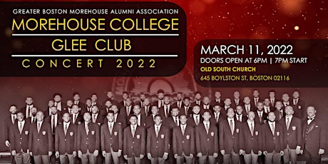 GBMCAA & TJX Companies, Inc. Present Morehouse College Glee Club Concert primary image