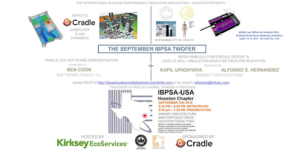 The IBPSA September Twofer: CRADLE Software Demonstration + LEED vs WELL Simulations Presentation (previously presented @ the SIMBuild conference)