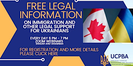 Free Legal Information on Immigration Support for Ukrainians primary image