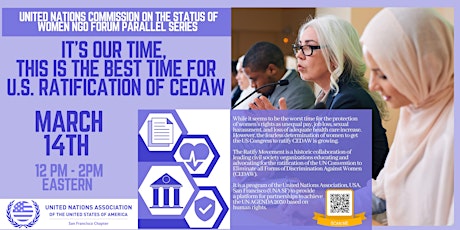 Hauptbild für It's  About Time to RATIFY CEDAW