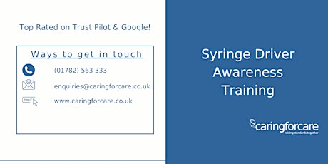 Syringe Driver Awareness Training in London tickets