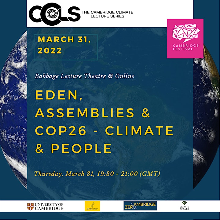 CCLS: Eden, Assemblies & COP26 - Climate & People (ONLINE) image