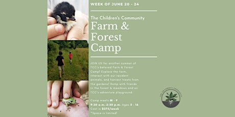 TCC Farm & Forest Camp June 20 - 24, 2022 primary image