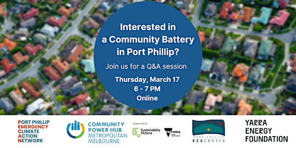 Interested in a Community Battery for Port Phillip?