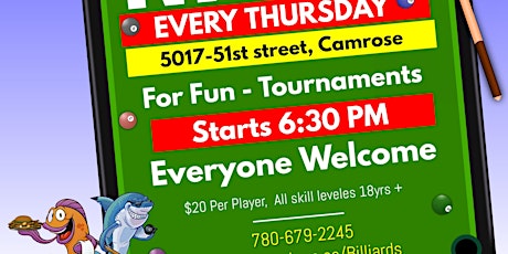 Thursday Billiards NIGHT in Camrose tickets