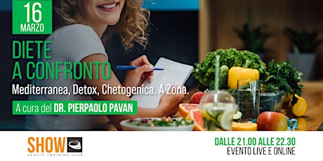 “Diete a confronto:  Mediterranea, Detox, Chetogenica, A Zona”