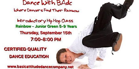 INTRODUCTORY HIP HOP CLASS RAINBOW JUNIOR GREEN 5 - 9 YEARS primary image