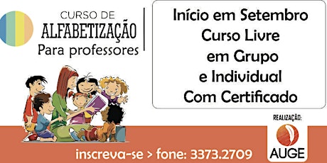 Imagem principal do evento CURSO DE ALFABETIZAÇÃO