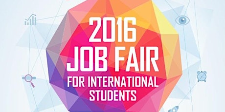 Job Fair for International Students 2016 primary image