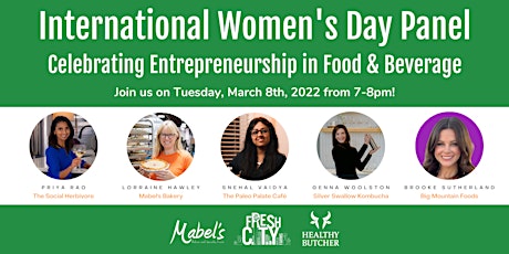 International Women's Day: Celebrating Entrepreneurship in Food & Beverage primary image