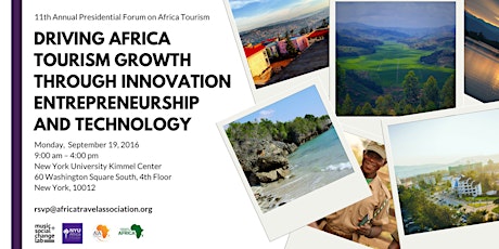 11th Annual Presidential Forum on Africa Tourism primary image