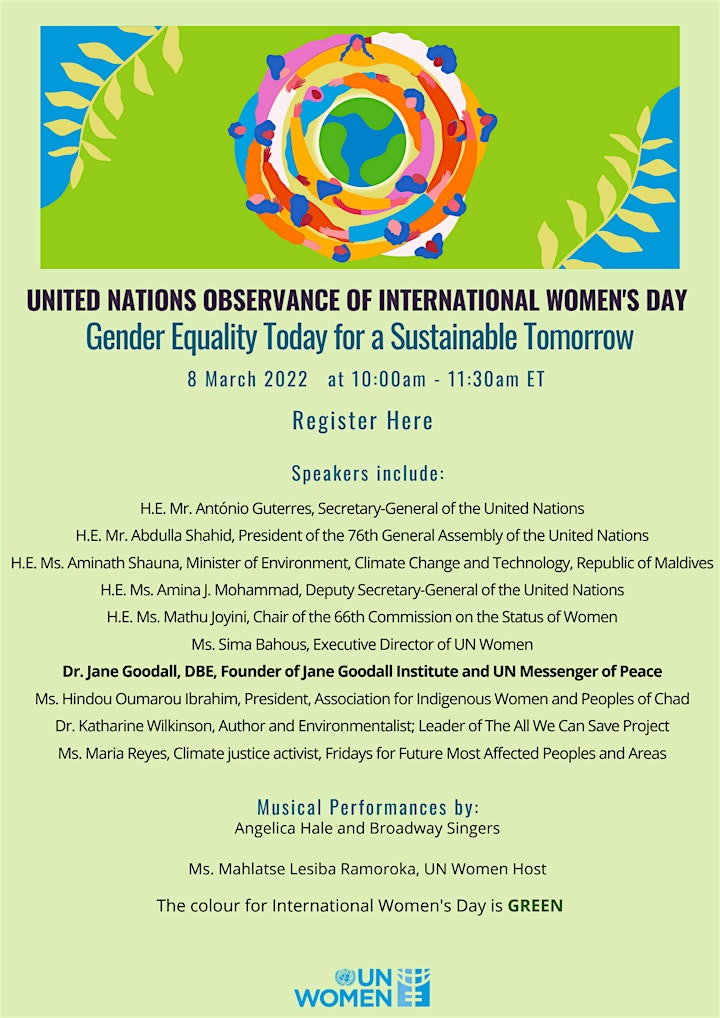 United Nations’ Observance of International Women’s Day 2022 image 