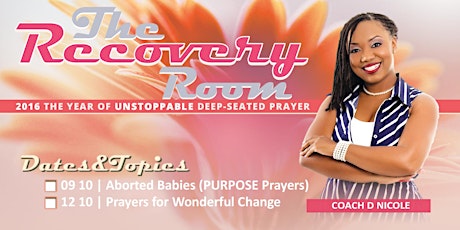 #TheRecoveryRoom2016 | Women in Prayer EVERY 2nd Saturday primary image