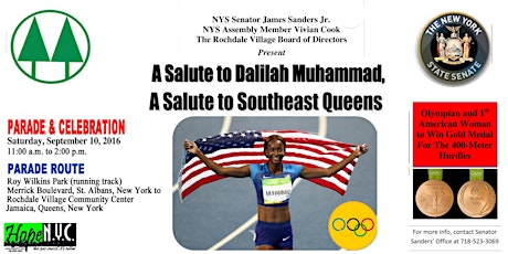 Parade for Gold Medal Olympian Dalilah Muhammad primary image