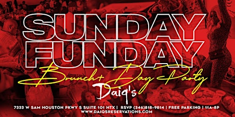 Sunday Brunch & Day Party @ DAIQ’s!