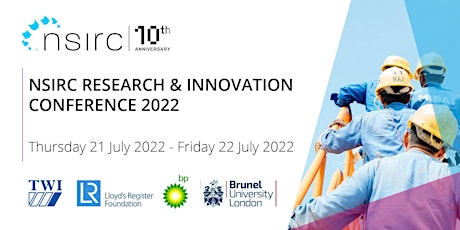 NSIRC Conference 2022 with TWI Innovation Network Convention tickets