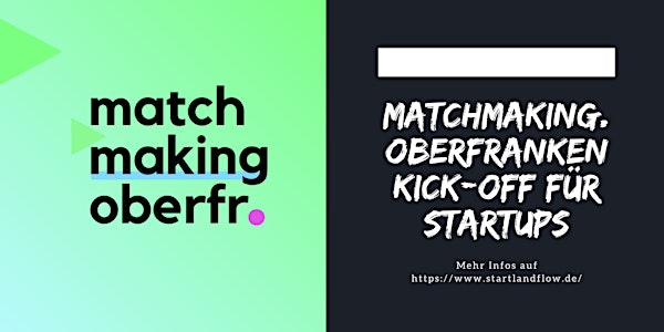 matchmaking.oberfranken Kick-Off für Startups