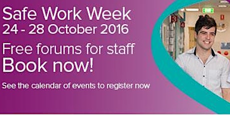 Loss and Grief at Work, SA Health Safe Work Month 2016 primary image