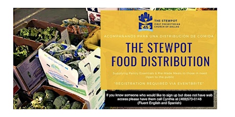 Stewpot Food Distribution/ Dispensa de Comida - March 12 ,2022