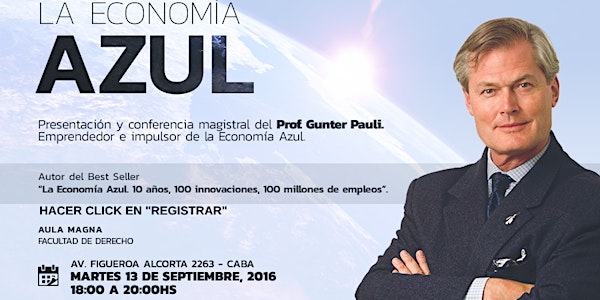Charla abierta de Gunter Pauli sobre Economía Azul