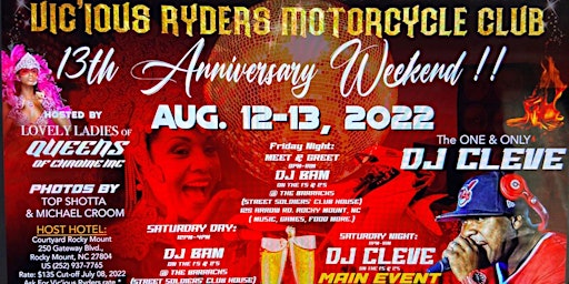 Vic'ious Ryders Motorcycle Club 13th Anniversary