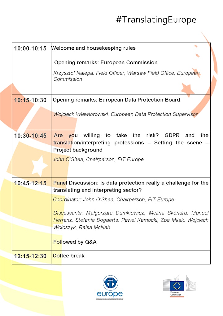 Towards Common European GDPR guidelines for the T&I profession image