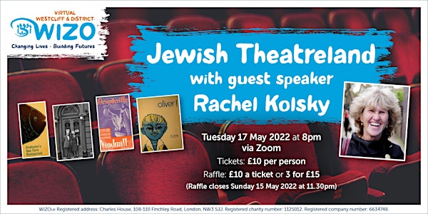 VIRTUAL WESTCLIFF & DISTRICT WIZO - Jewish Theatreland with Rachel Kolsky