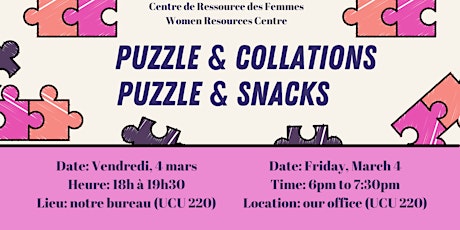 Puzzle & Collations | Puzzle & Snacks