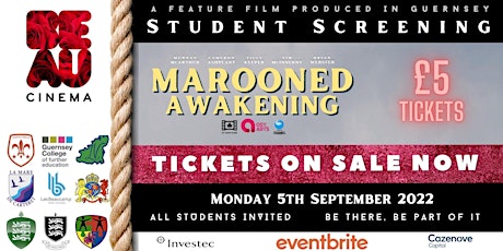 'Marooned Awakening' Guernsey All-Schools Film Screening tickets