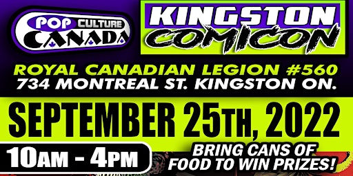 Kingston ComiCon September 25th 2022  :  Comic Con