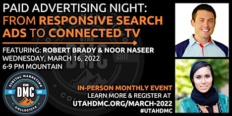 Utah DMC Presents: Paid Advertising Night - March 16, 2022 primary image