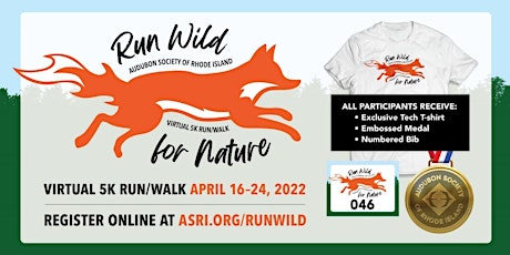 Run Wild for Nature: Virtual 5k Run/Walk