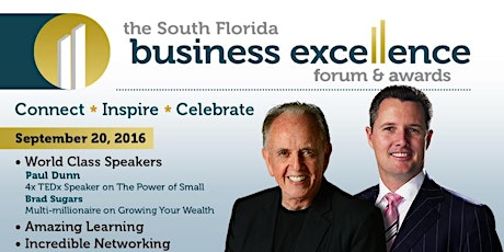 The South Florida Business Excellence Forum and Awards primary image