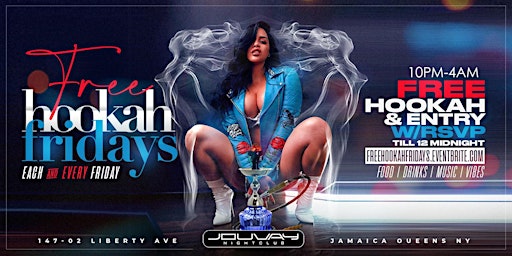 Image principale de Free Hookah Fridays at Jouvay nightclub