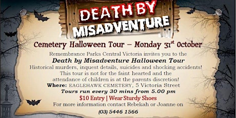 Halloween Cemetery Tour - 'Death by Misadventure' primary image