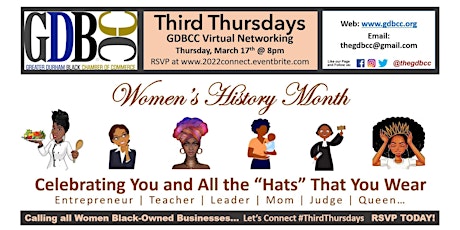 Connect: 3rd Thursdays | Women's History Month - Virtual Networking Event primary image