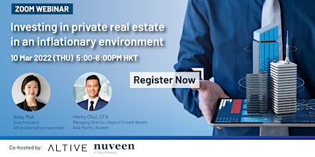 Webinar: Investing in private REITs in an inflationary environment primary image